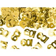 Metallic confetti number 60 - gold - 15 g - Confetti
