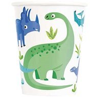 Dinosaur cups - green-blue - 8 pcs - Drinking Cup