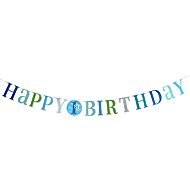 Garland 1. Birthday - happy birthday - boy - blue - 182 cm - Garland