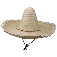 Straw Hat with Pompoms - Mexico 50cm - Costume Accessory