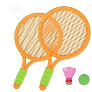 Set of rackets with basket and ball; 39x23,5x3,5cm - Badminton Set