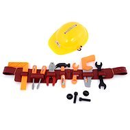 Werkzeug-Set mit Helm und Werkzeuggürtel - 17 cm x 9 cm x 60 cm - Kinderwerkzeug