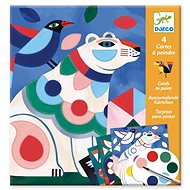 Coloring page with watercolours Colorful animals - Colouring Book