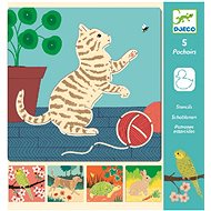 Stencils cute animals - Template