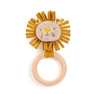Rattling Lion Cub with Wooden Ring - Baby Rattle