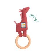 Rattling Giraffe with Wooden Ring - Baby Rattle