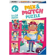 Ravensburger 051366 Mix & Match Puzzle My Favourite Job 3x24 pieces - Jigsaw Puzzle