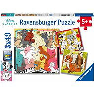 Ravensburger 051557 Disney: Postavy 3× 49 dielikov - Puzzle