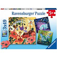 Ravensburger 051816 Fairy, Dragon and Unicorn 3x49 pieces - Jigsaw Puzzle