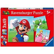Ravensburger 051861 Super Mario 3x49 darab - Puzzle