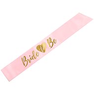 Bride To Be Party Sash, Pink with Gold Lettering - Party Accessories