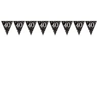 Garland flag 40 years - birthday - happy birthday - 400 cm - Garland