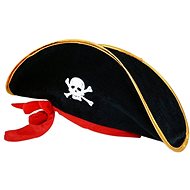 Pirate captain hat with ribbon adult - Costume Accessory