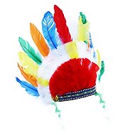Indian Headdress - Apache - Warrior Coloured - Costume Accessory