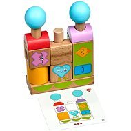 Lucy & Leo 218 Shapes and Emotions - Wooden Jigsaw Puzzle with Templates - Board Game