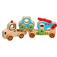 Lucy & Leo 242 My First Truck - Wooden Puzzle 4 pieces - Toy Car for Toddlers