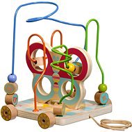 Lucy & Leo 159 Wooden Push and Pull Toy Bead Maze - Butterfly - Push and Pull Toy