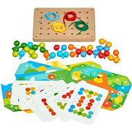 Lucy & Leo 219 Mosaic and Embroidery - Wooden Play Set with Patterns - Motor Skill Toy