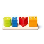 CUBIKA 15337 Sorting Shapes V - Wooden Puzzle 17 pieces - Motor Skill Toy