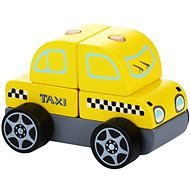 CUBIKA 13159 Taxi Car - Wooden Puzzle 5 pieces - Motor Skill Toy