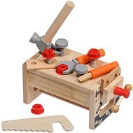 Lucy & Leo 182 Großer Tischler - Holzwerkzeugset mit Poncho - Kinderwerkzeug
