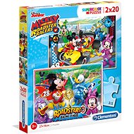 Puzzle 2x20 Mickey and Roadster Racers - Jigsaw Puzzle