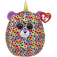 Ty Squish-a-Boos Giselle, 30cm - Rainbow Leopard with Horn - Soft Toy