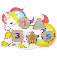 Little Tikes Wooden Critters Wooden puzzle with numbers - Unicorn - Wooden Puzzle