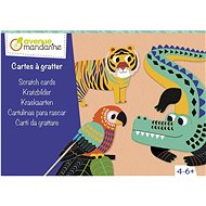 Avenue Mandarine Kreativní sada seškrábávání Zvířátka - Vyškrabávací obrázky