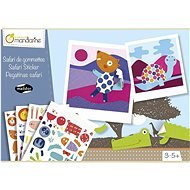 Avenue Mandarine Kreativset - Safari Aufkleber - Kinder-Sticker