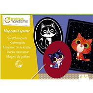 Avenue Mandarine Kreativní sada Seškrábávací obrázky s magnety - Vyškrabávací obrázky