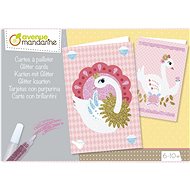 Avenue Mandarine Kreativset Grußkarte mit Glitter - Basteln mit Kindern