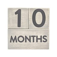 Pearhead Wooden Milestone Cubes with Numbers - Wooden Blocks