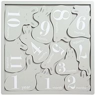 Pearhead Wooden Milestone Puzzle Bunnies - Wooden Puzzle