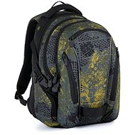 Student Backpack Bagmaster Bag 21 C Grey/Yellow - School Backpack