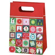 Christmas gift bag 19,5/28/10 cm, advent calendar - Gift Bag
