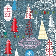 Christmas Napkins 33/3/20, Christmas Trees - Paper Napkins