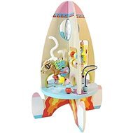 Interactive Wooden Rocket - Baby Toy