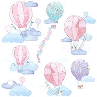 Kopko samolepky na zeď balóny - pink - Samolepicí dekorace