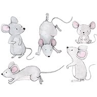Kopko wall stickers mice - Self-Adhesive Decoration