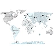 Kopko wall stickers world map - colours - Self-Adhesive Decoration