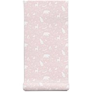 Kopko tapeta les - pink - Tapeta na zeď