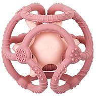 Nattou Beißring Silikonball 2 in 1 BPA-frei 10 cm rosa - Beißring