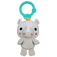Bright Starts C-ring Plush Toy Take 'n Shake Rhino 0 m+ - Pushchair Toy