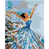 Painting by Numbers - Dancing Ballerina, 80x100 cm, stretched canvas on frame - Painting by Numbers