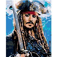 Painting by Numbers - Jack Sparrow II, 80x100 cm, off canvas on frame - Painting by Numbers