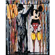 Malen nach Zahlen - Mickey Mouse, 80x100 cm, Leinwand mit Rahmen - Malen nach Zahlen