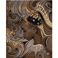 Painting by Numbers - African Indigenous Girl, 40x50 cm, stretched canvas on frame - Painting by Numbers