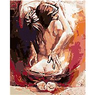 Painting by Numbers - Woman in the Embrace of a Man, 40x50 cm, stretched canvas on frame - Painting by Numbers