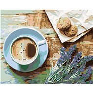 Painting by Numbers - Coffee Cup, 50x40 cm, stretched canvas on frame - Painting by Numbers